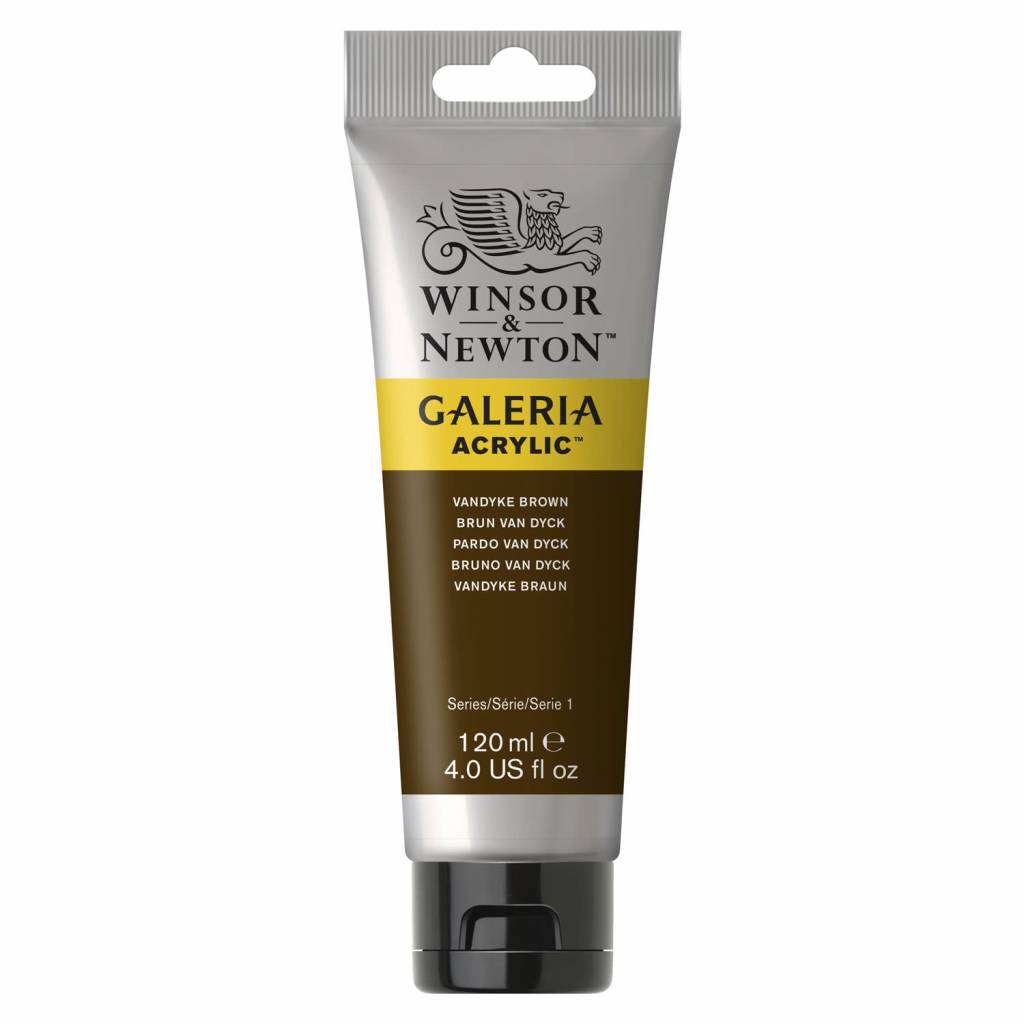 Galeria acrylic paint 120ml Vandyke Brown 676