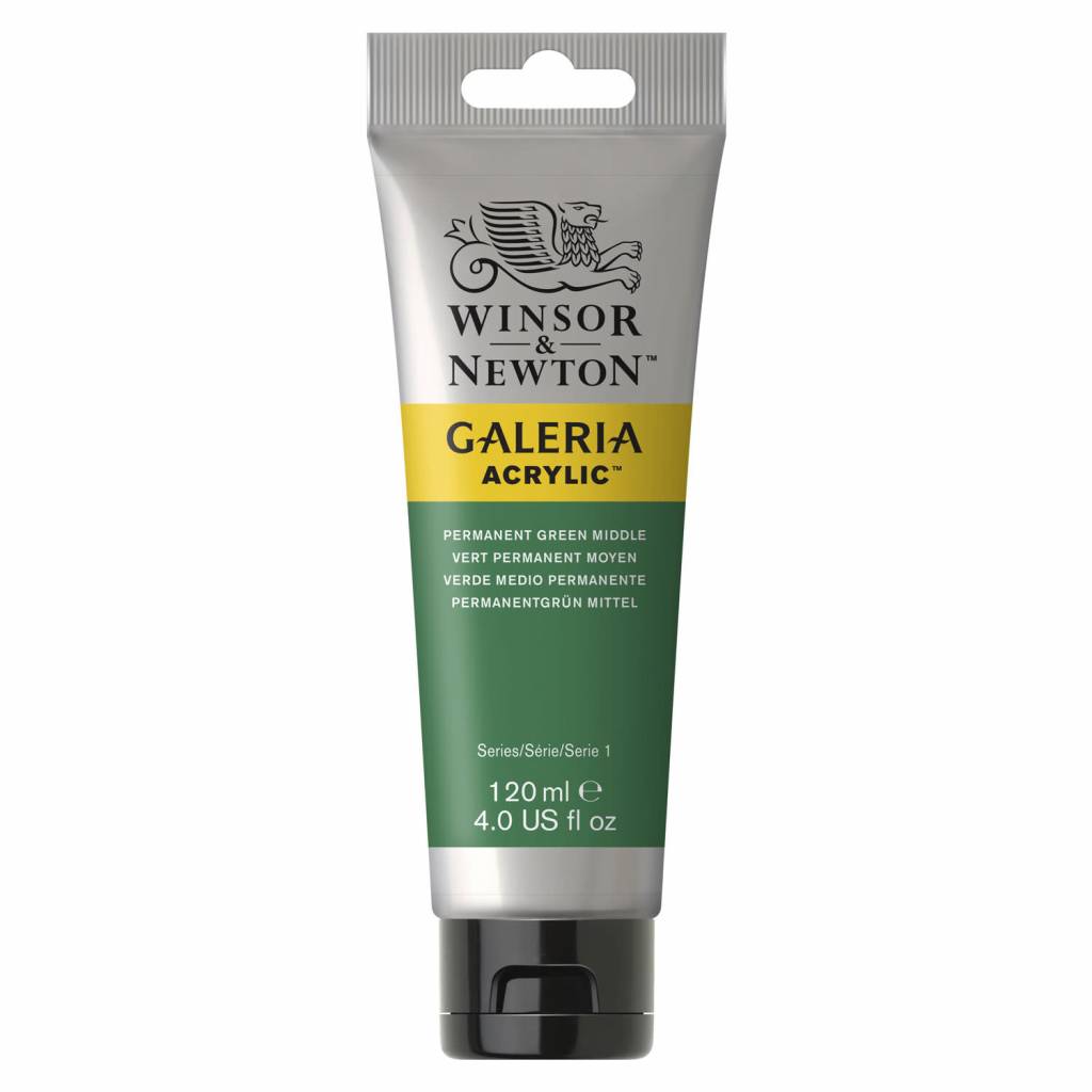 Galeria acrylverf 120ml Permanent Green Middle 484