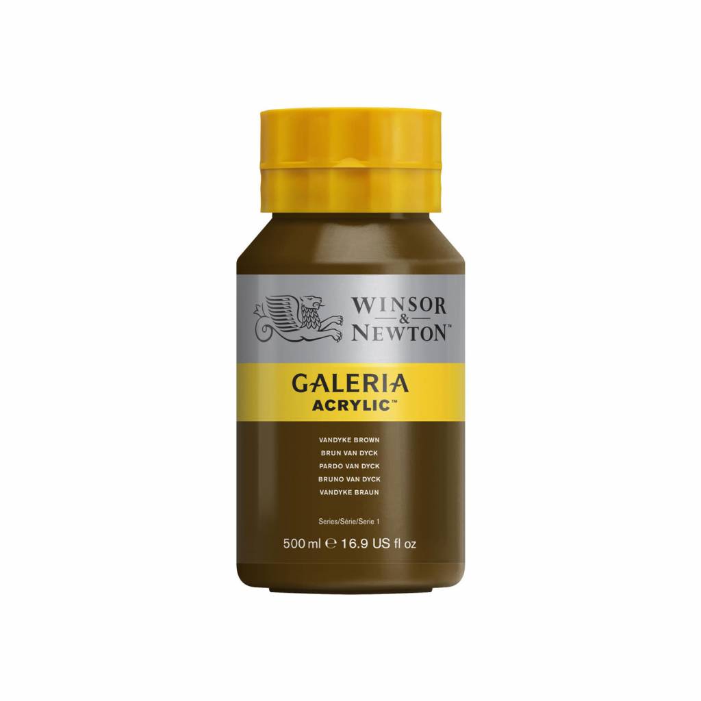Galeria acrylverf 500ml Vandyke Brown 676