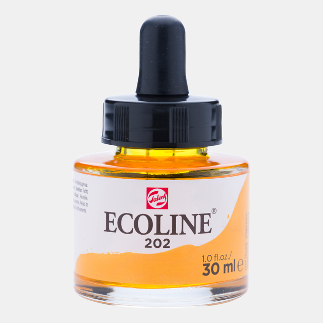 Ecoline Liquid Watercolour Bottle 30ml Dark Yellow 202