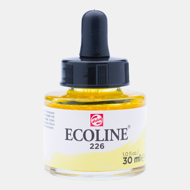 Ecoline Liquid Watercolor Bottle 30ml Pastel Yellow 226