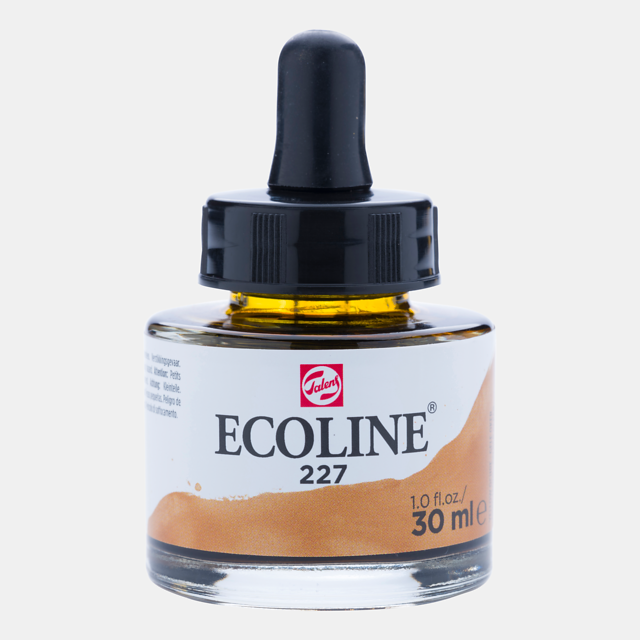 Ecoline Liquid Watercolor Bottle 30ml Yellow Ochre 227