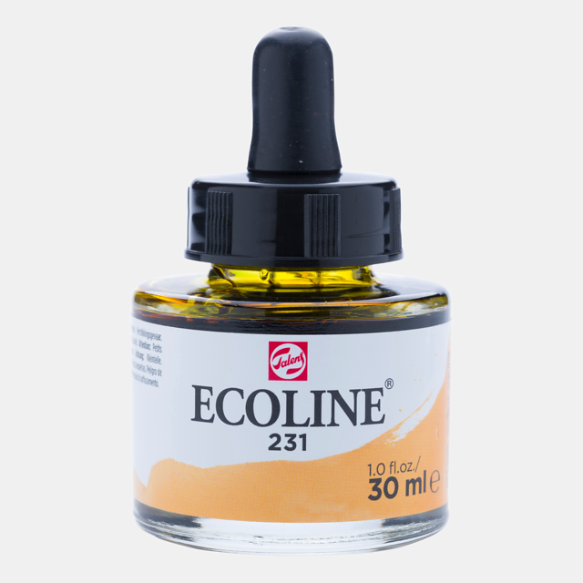 Ecoline Liquid Watercolour Bottle 30ml Gold Ochre 231