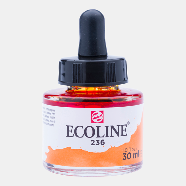 Ecoline Liquid Watercolor Bottle 30ml Light Orange 236