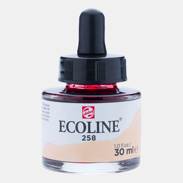 Ecoline Liquid Watercolor Bottle 30ml Apricot 258