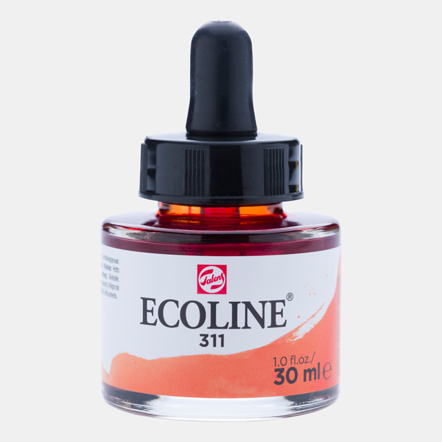Ecoline Liquid Watercolor Bottle 30ml Vermilion 311