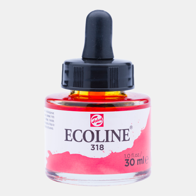 Ecoline Liquid Watercolour Bottle 30ml Carmine 318