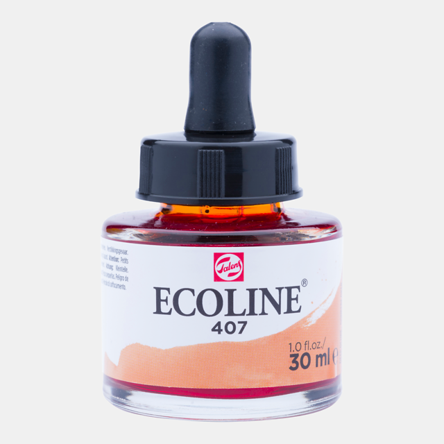 Ecoline Liquid Watercolour Bottle 30ml Dark Ochre 407