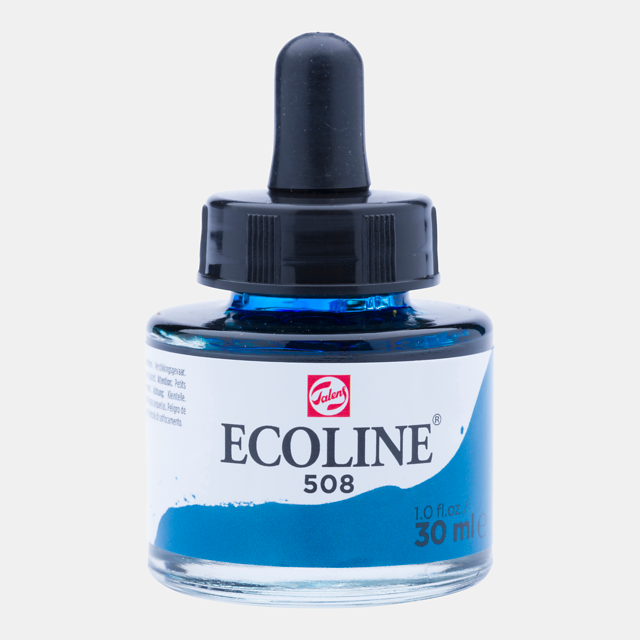 Ecoline Liquid Watercolour Bottle 30ml Prussian Blue 508