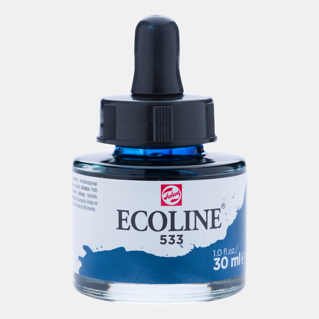 Ecoline Liquid Watercolor Bottle 30ml Indigo 533