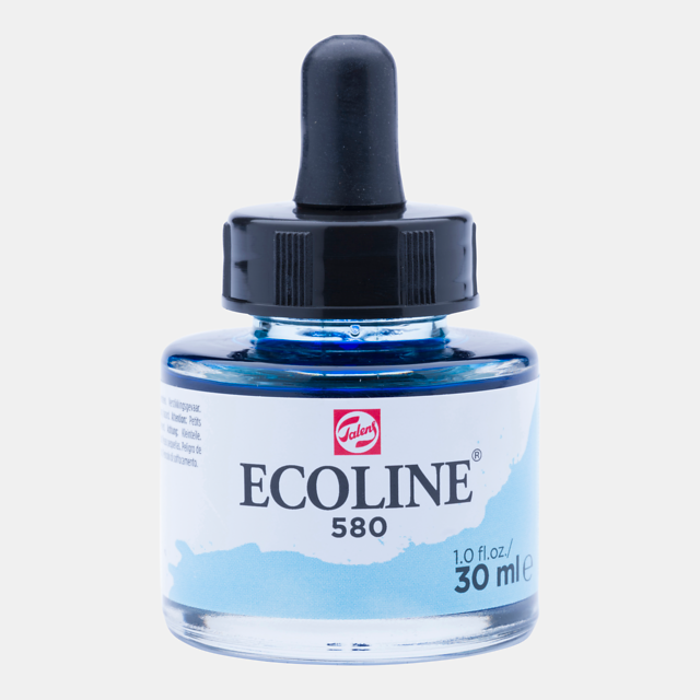 Ecoline Liquid Watercolor Bottle 30ml Pastel Blue 580