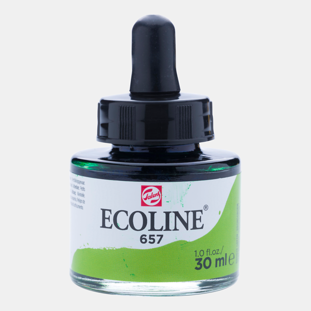 Ecoline Liquid Watercolor Bottle 30ml Bronze Green 657