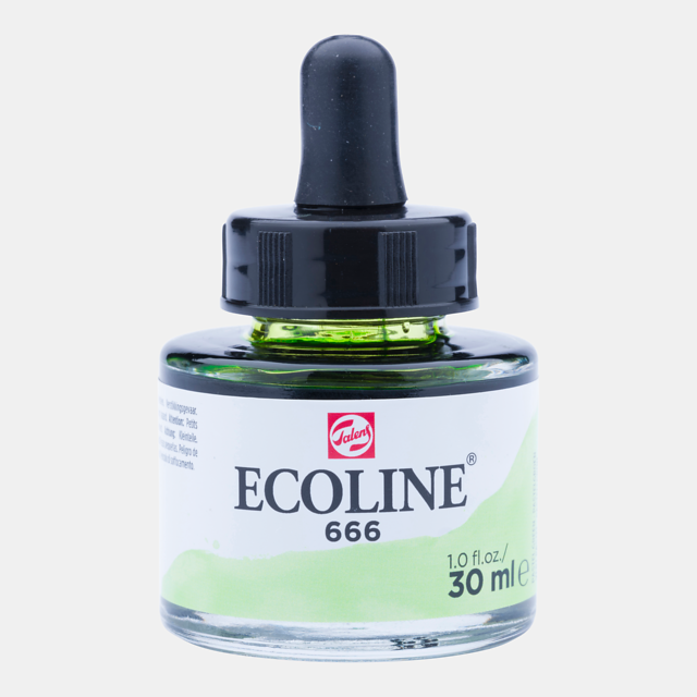 Ecoline Liquid Watercolor Bottle 30ml Pastel Green 666