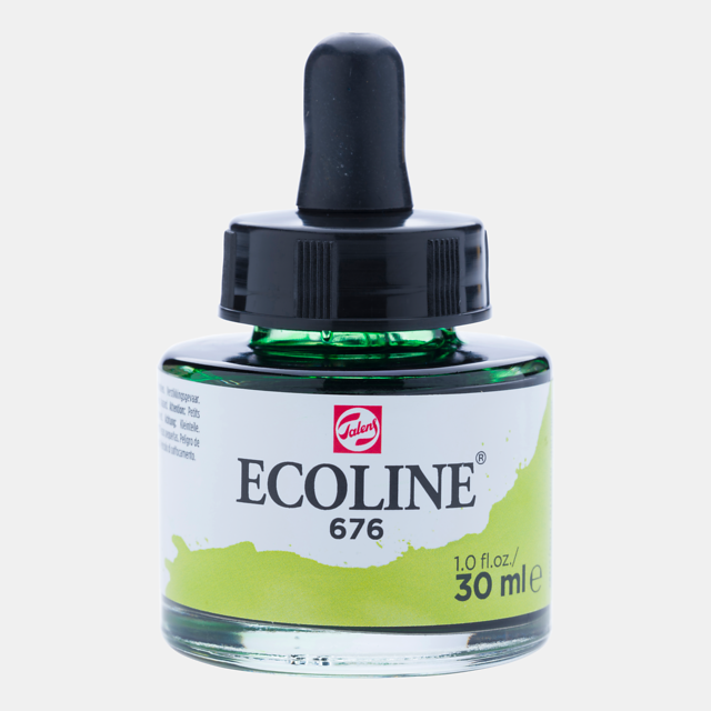 Ecoline Liquid Watercolor Bottle 30ml Grass Green 676