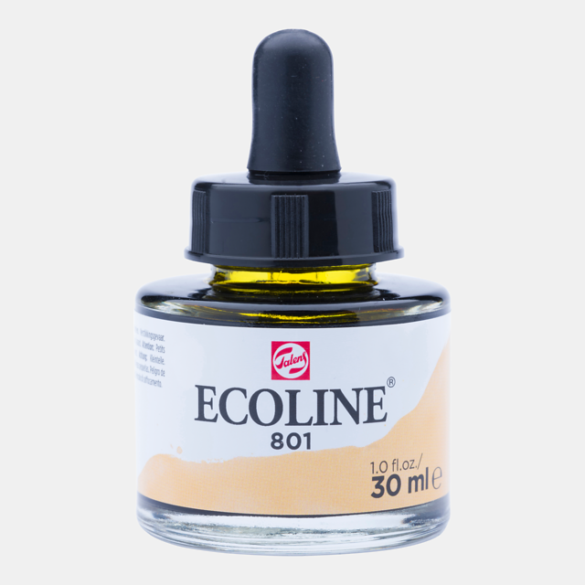 Ecoline Liquid Watercolor Bottle 30ml Gold 801
