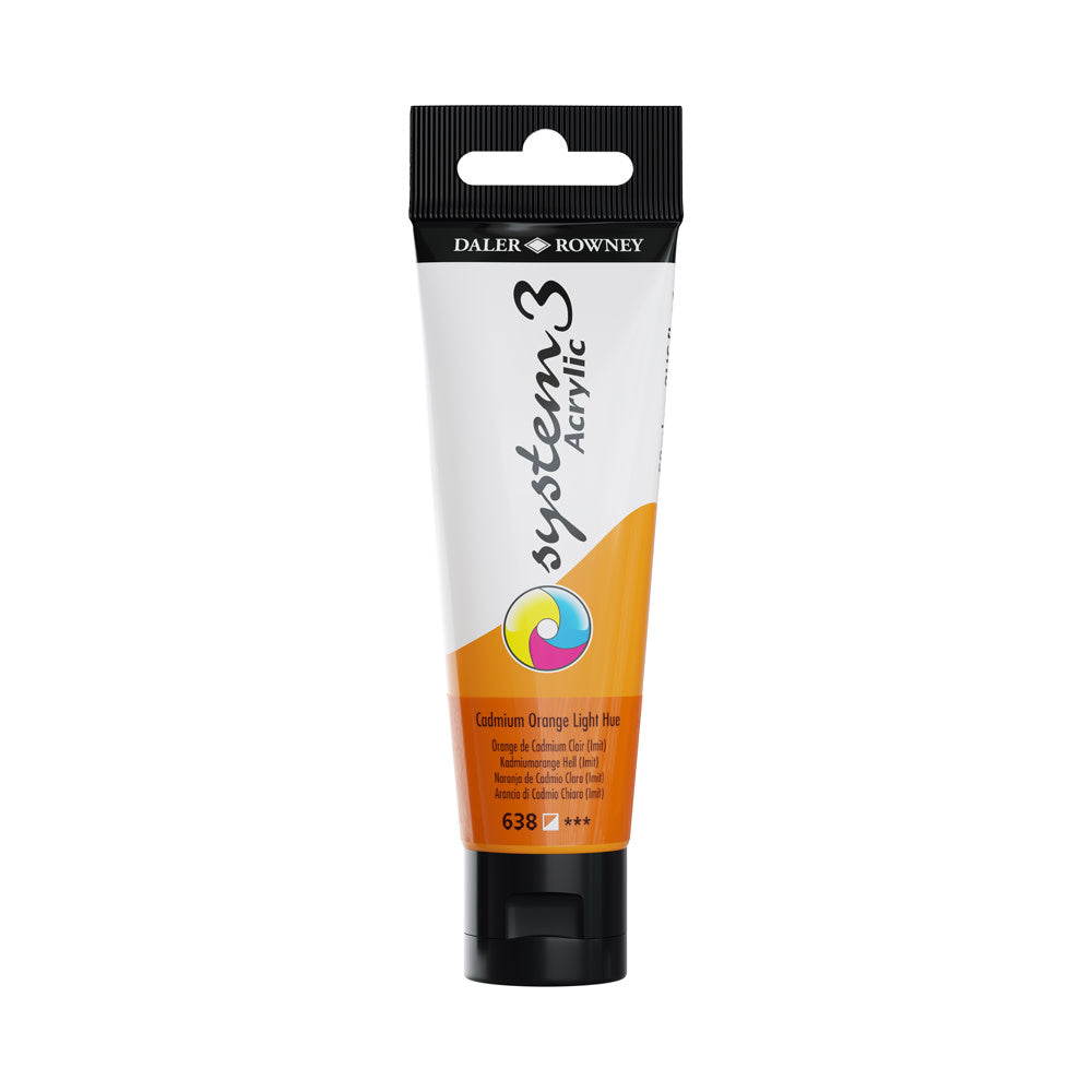 System 3 Acrylverf 150ml Tubes Cadmium Orange Light (Hue)