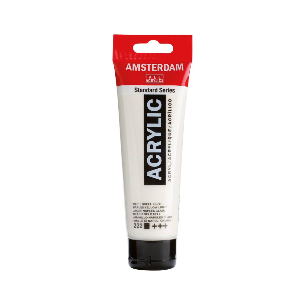 Amsterdam Standard Series Acrylic Paint Tube 120 ml Naples Yellow Light 222