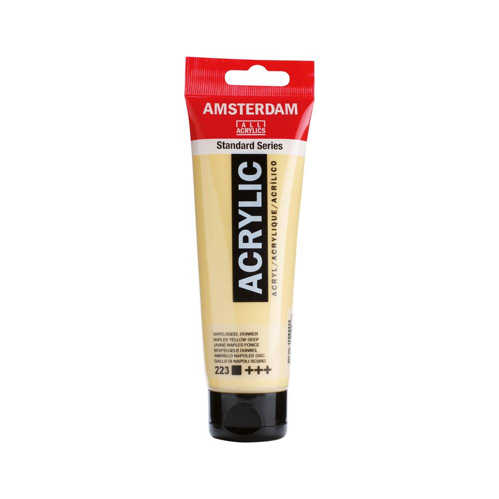 Amsterdam Standard Series Acrylic Paint Tube 120 ml Naples Yellow Dark 223