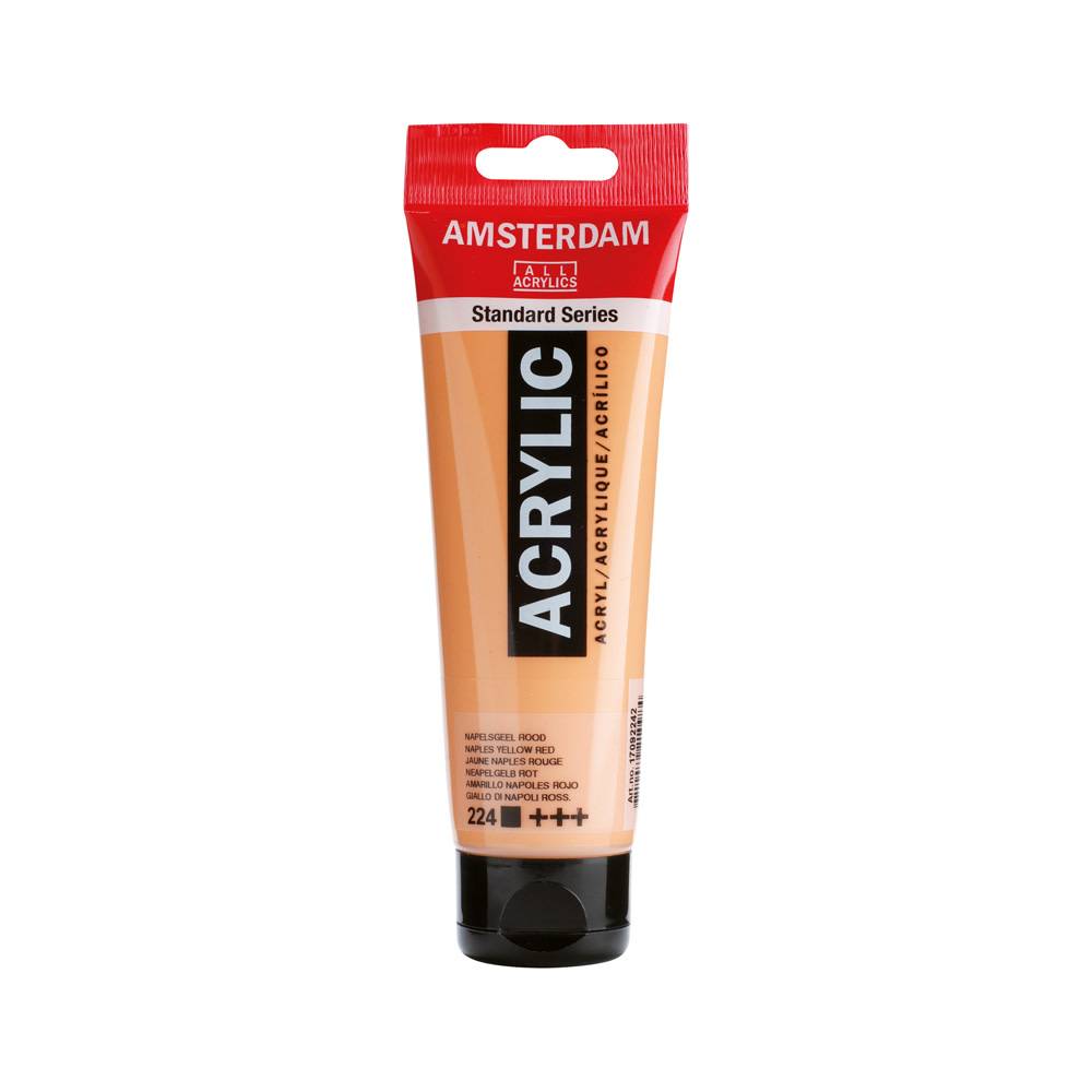Amsterdam Standard Series Acrylic Paint Tube 120 ml Naples Yellow Red 224
