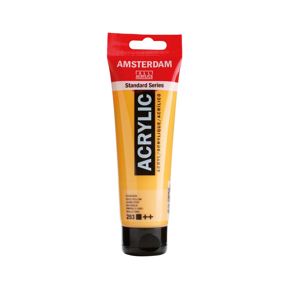 Amsterdam Standard Series Acrylic Paint Tube 120 ml Gold Yellow 253