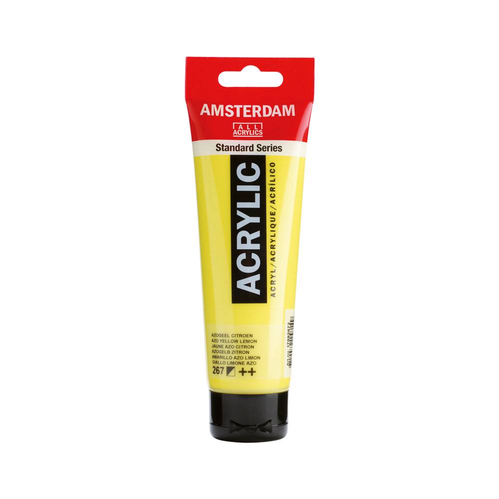 Amsterdam Standard Series Acrylic Paint Tube 120 ml Azo Yellow Lemon 267
