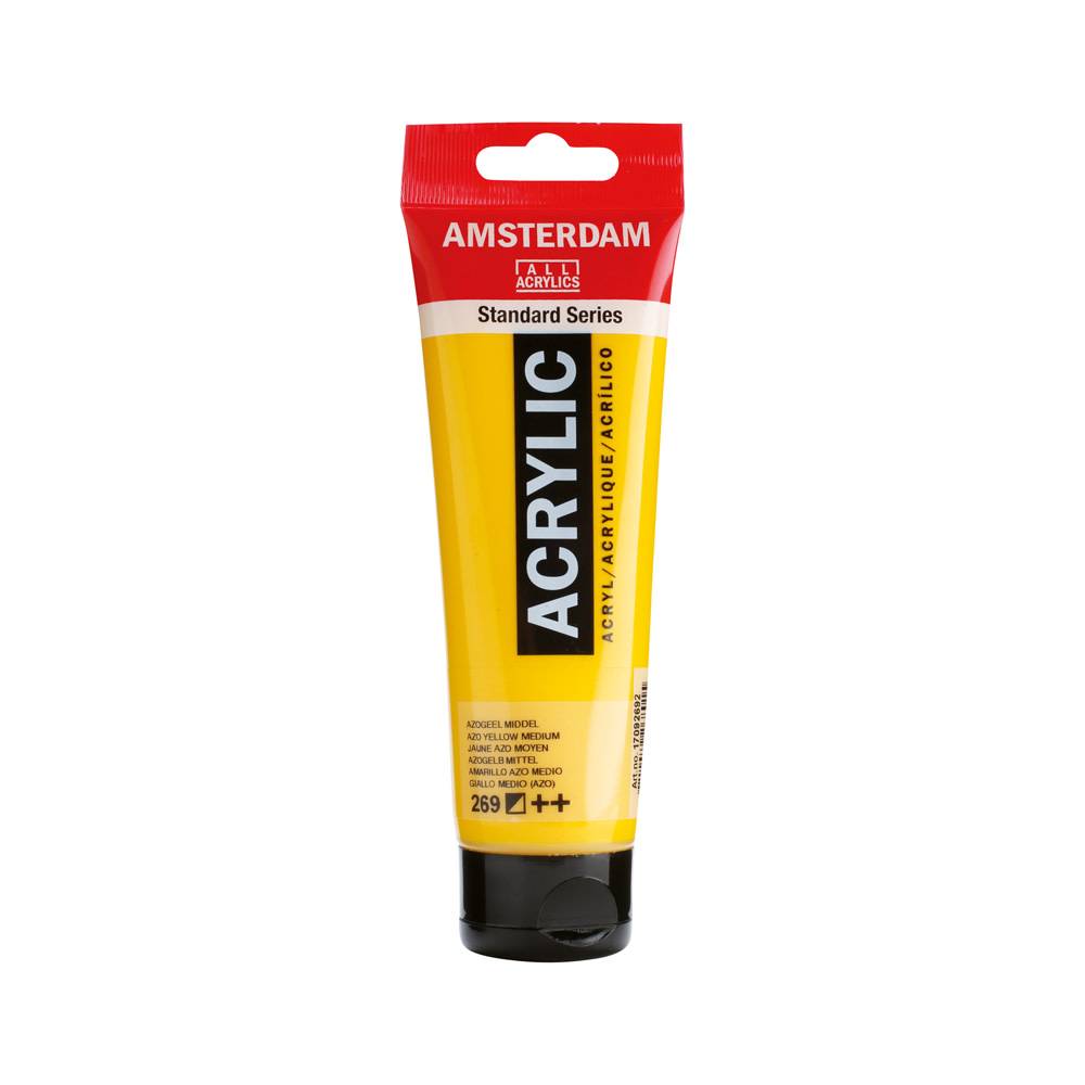 Amsterdam Standard Series Acrylic Paint Tube 120 ml Azo Yellow Medium 269
