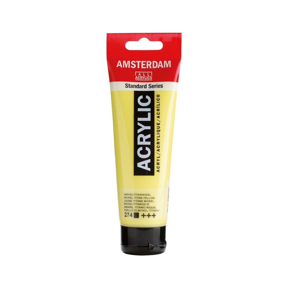 Amsterdam Standard Series Acrylverf Tube 120 ml Nikkeltitaangeel 274