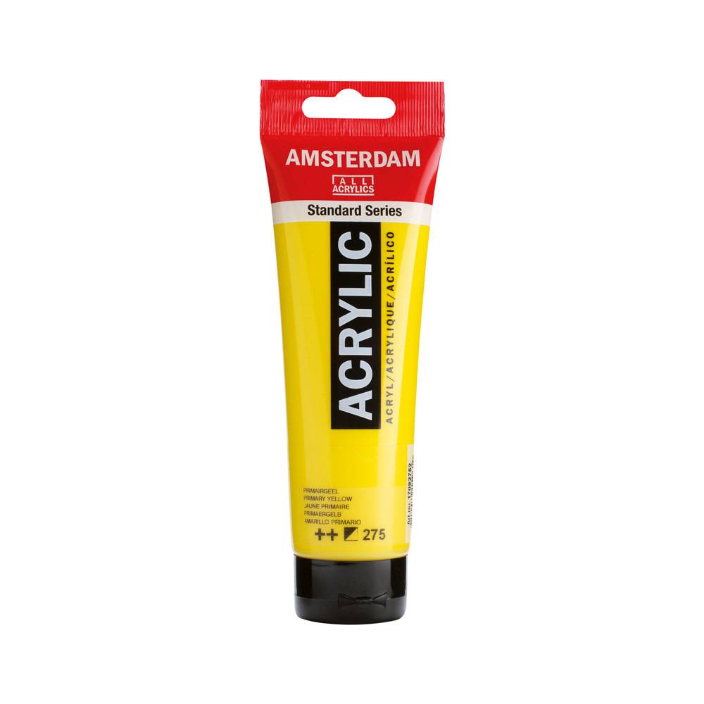 Amsterdam Standard Series Acrylic Paint Tube 120 ml Primary Yellow 275