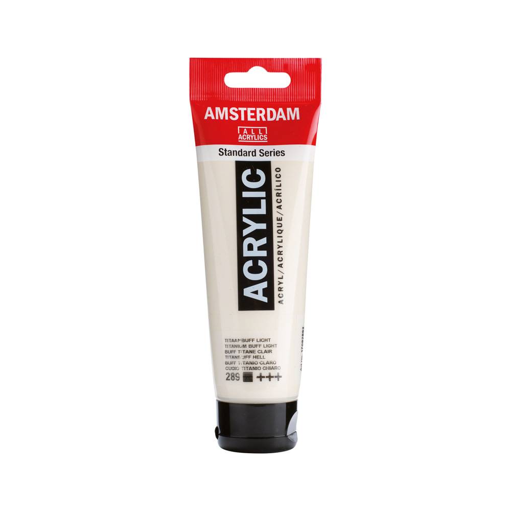 Amsterdam Standard Series Acrylic Paint Tube 120 ml Titanium Buff Light 289