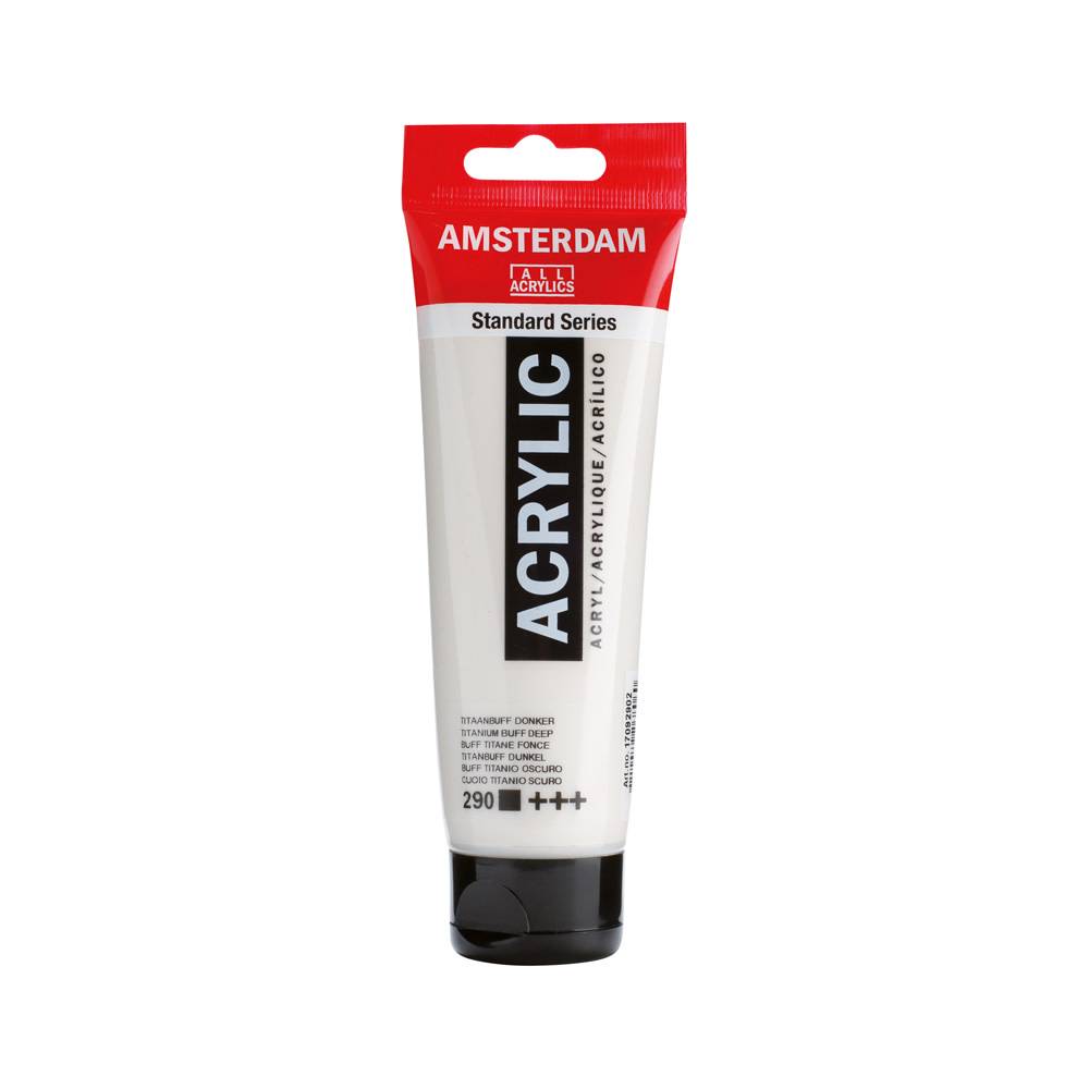 Amsterdam Standard Series Acrylic Paint Tube 120 ml Titanium Buff Dark 290