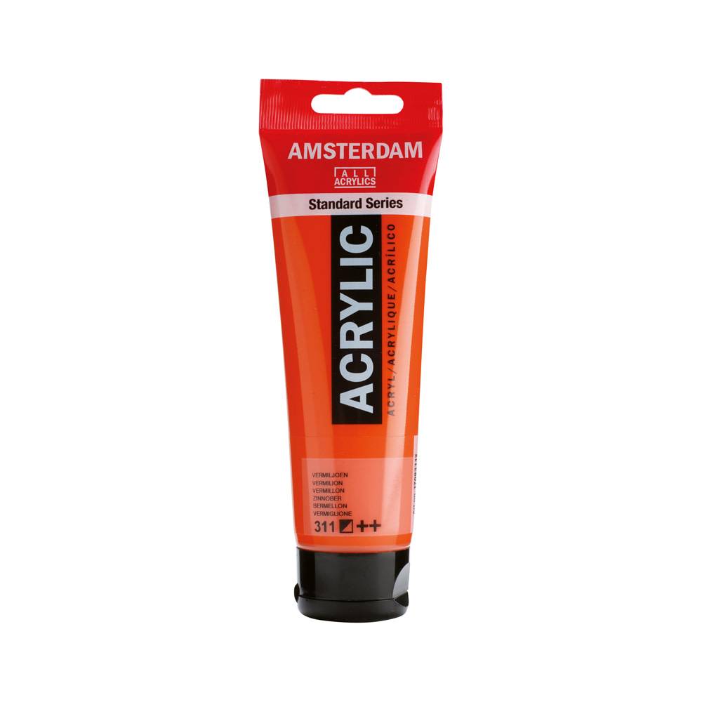 Amsterdam Standard Series Acrylic Paint Tube 120 ml Vermilion 311