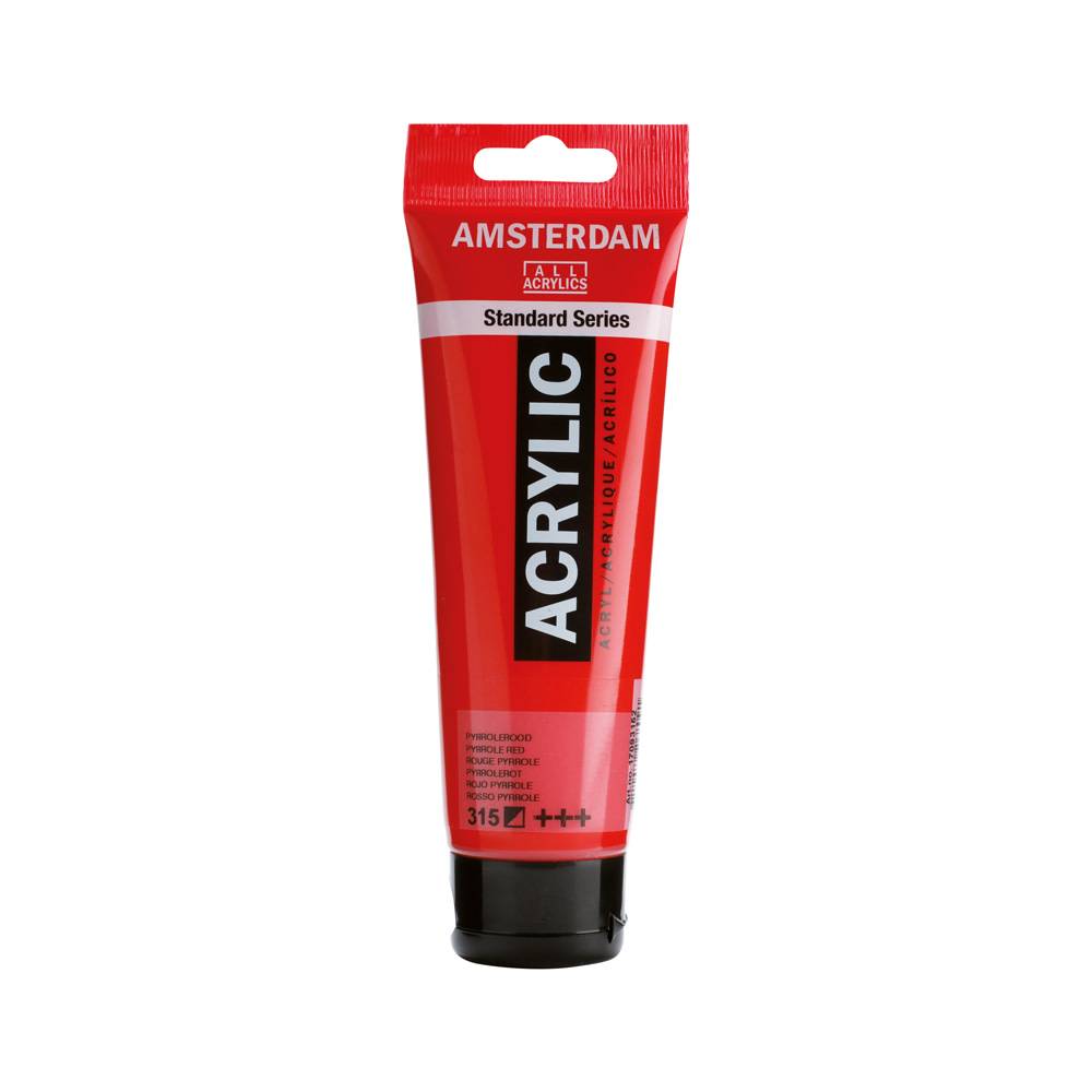 Amsterdam Standard Series Acrylverf Tube 120 ml Pyrrolerood 315
