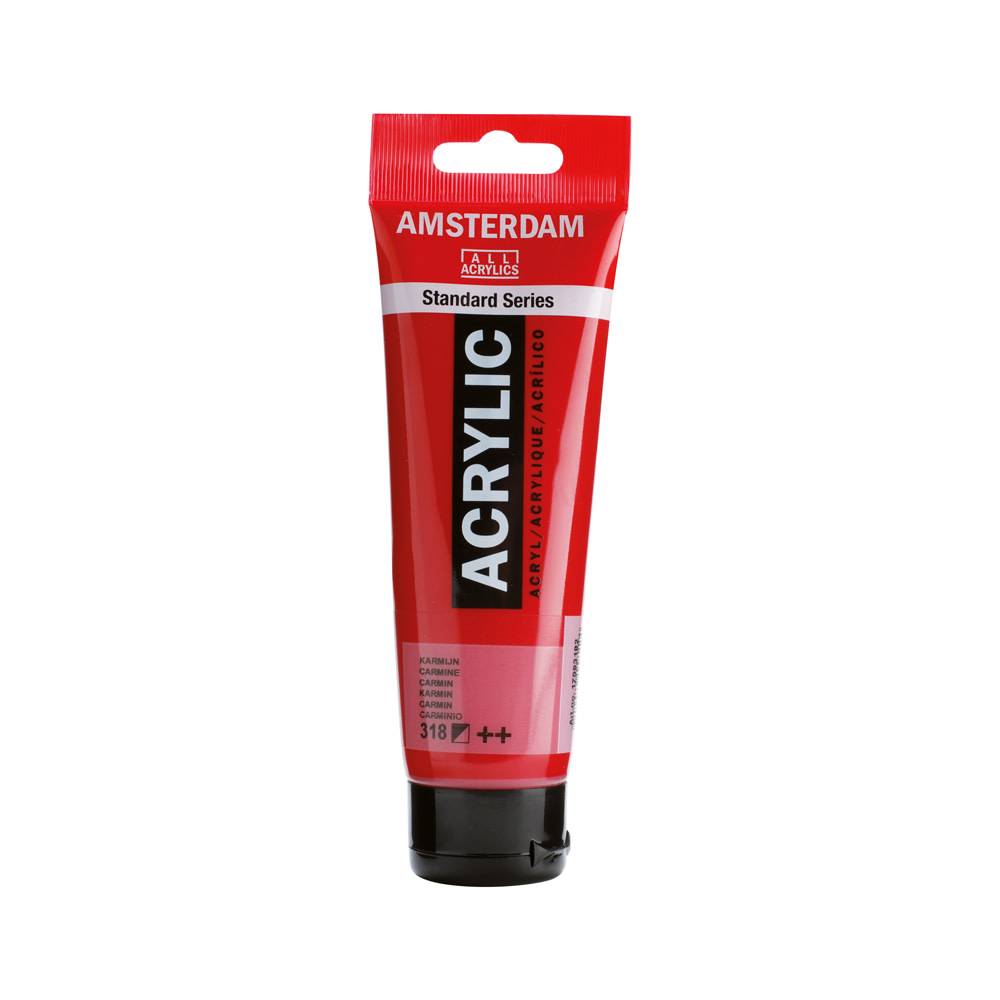 Amsterdam Standard Series Acrylic Paint Tube 120 ml Carmine 318