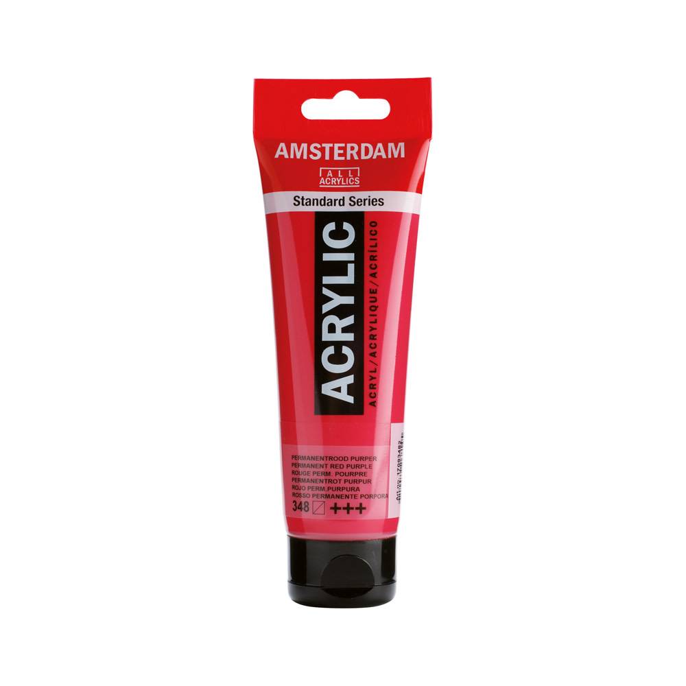 Amsterdam Standard Series Acrylverf Tube 120 ml Permanentrood Purper 348