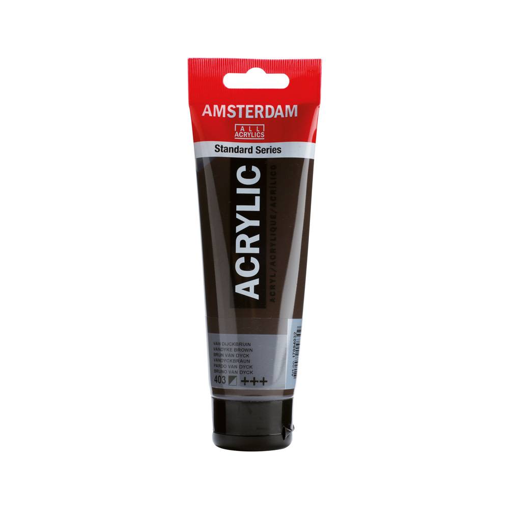 Amsterdam Standard Series Acrylic Paint Tube 120 ml Van Dijck Brown 403