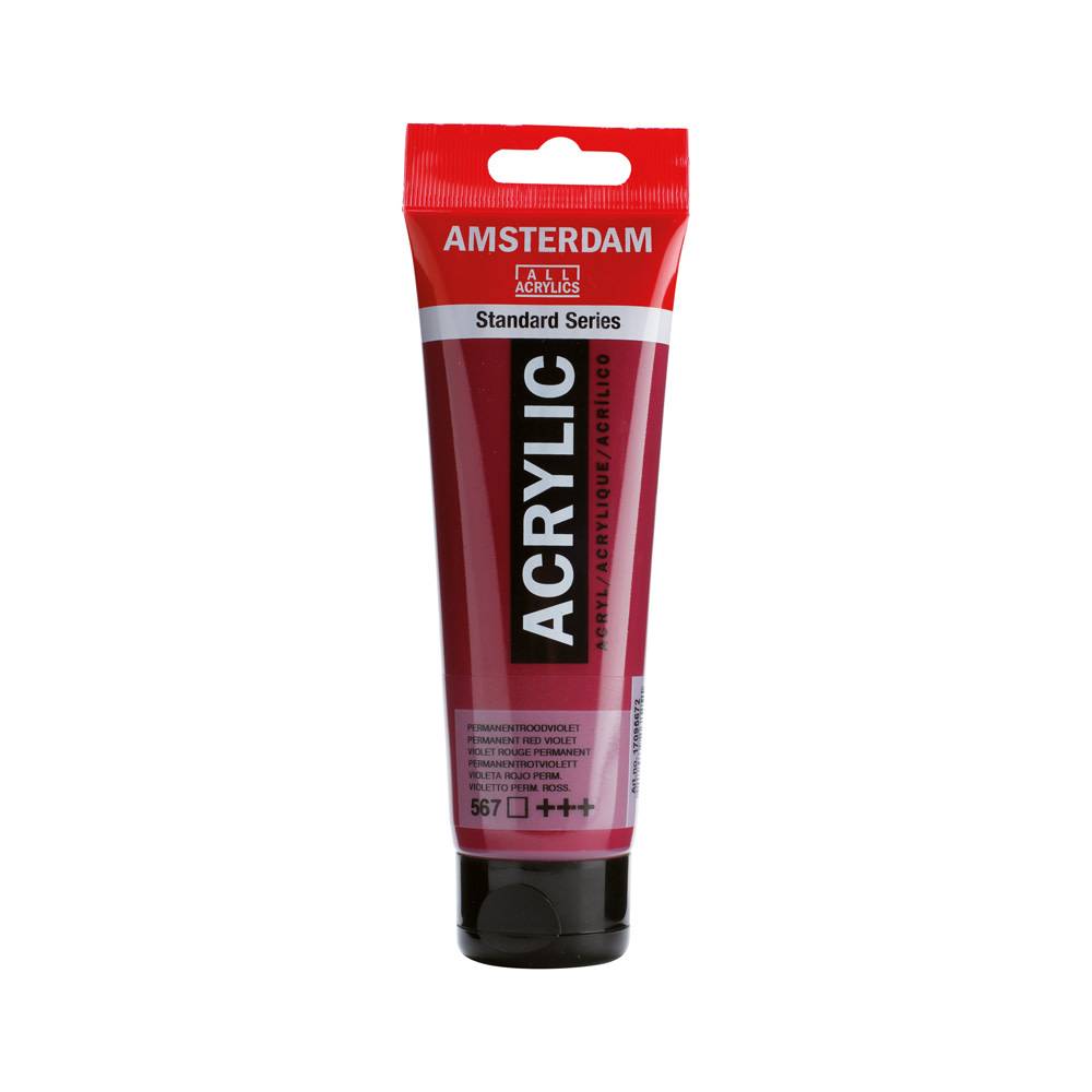 Amsterdam Standard Series Acrylic Paint Tube 120 ml Permanent Red Violet 567