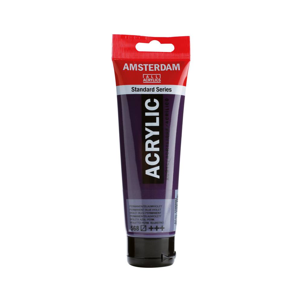 Amsterdam Standard Series Acrylic Paint Tube 120 ml Permanent Blue Violet 568