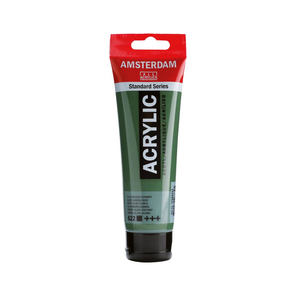Amsterdam Standard Series Acrylverf Tube 120 ml Olijfgroen Donker 622