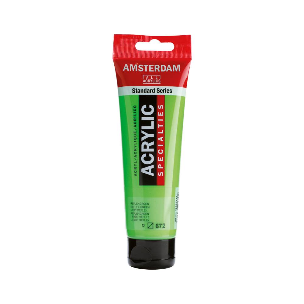 Amsterdam Standard Series Acrylic Paint Tube 120 ml Reflex Green 672