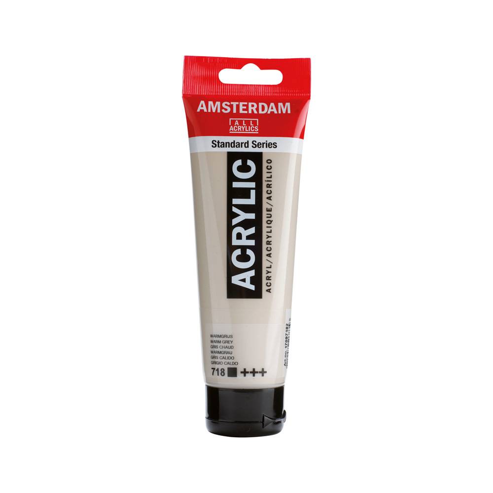 Amsterdam Standard Series Acrylic Paint Tube 120 ml Warm Gray 718