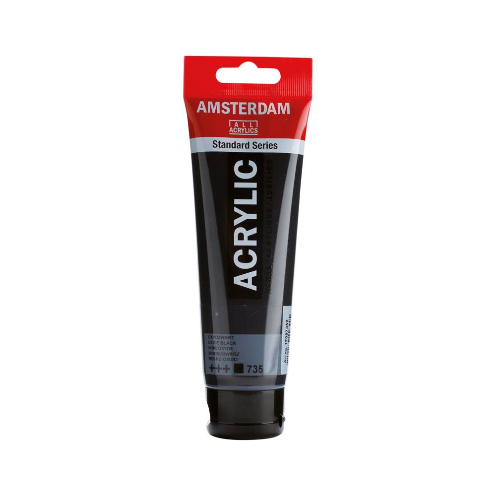 Amsterdam Standard Series Acrylic Paint Tube 120 ml Oxide Black 735