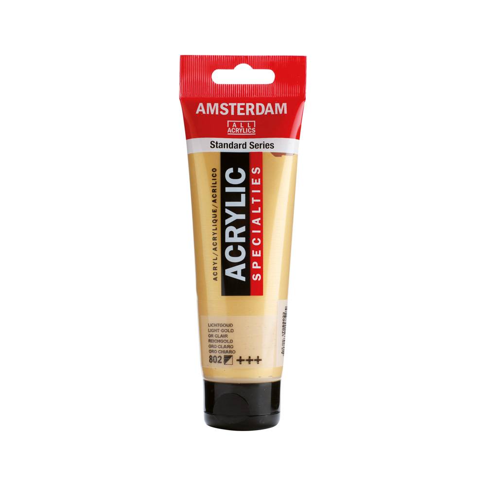 Amsterdam Standard Series Acrylic Paint Tube 120 ml Light Gold 802