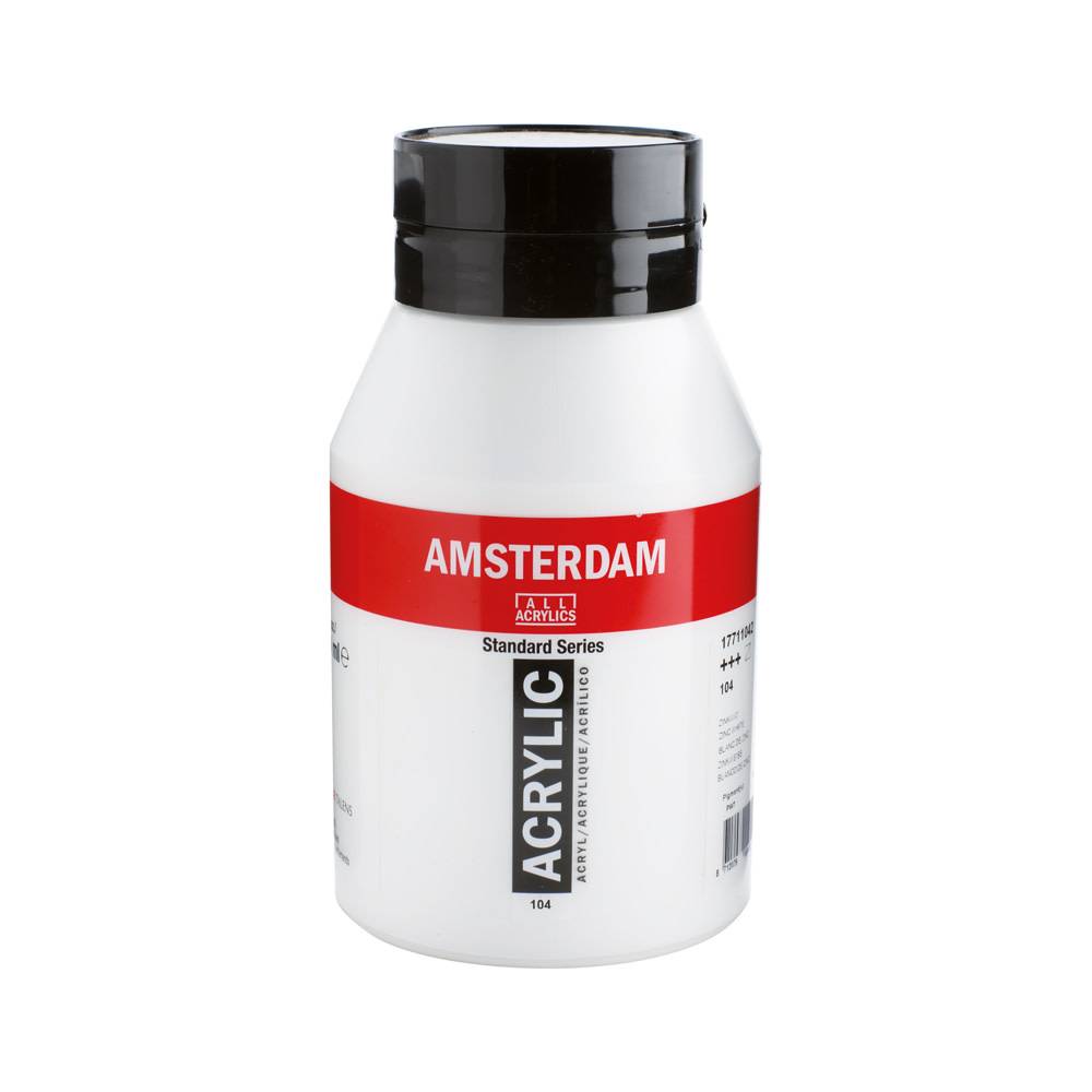 Amsterdam Standard Series Acrylverf Pot 1000 ml Zinkwit 104