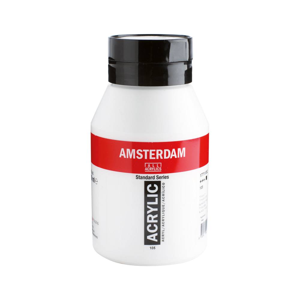 Amsterdam Standard Series Acrylic Paint Pot 1000 ml Titanium White 105