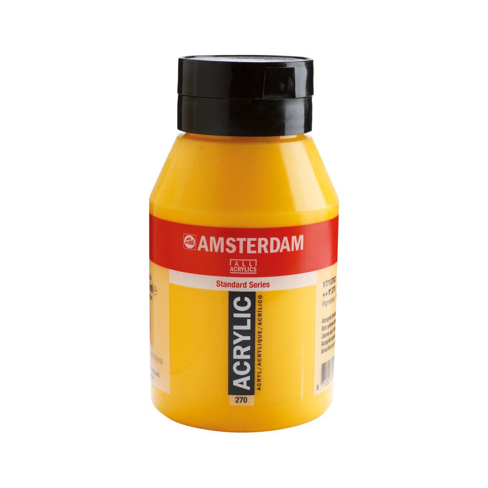 Amsterdam Standard Series Acrylverf Pot 1000 ml Azogeel Donker 270