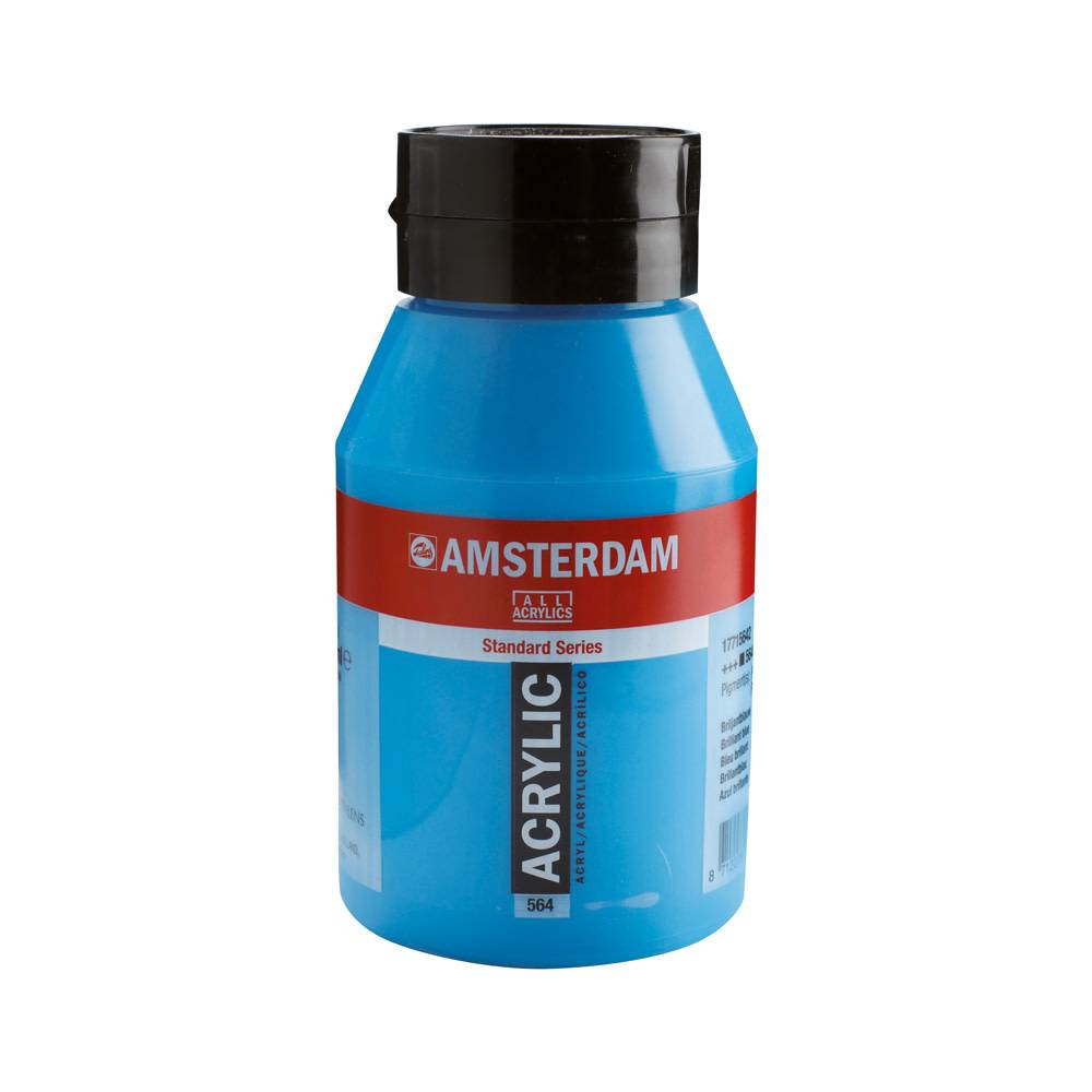 Amsterdam Standard Series Acrylic Paint Pot 1000 ml Brilliant Blue 564