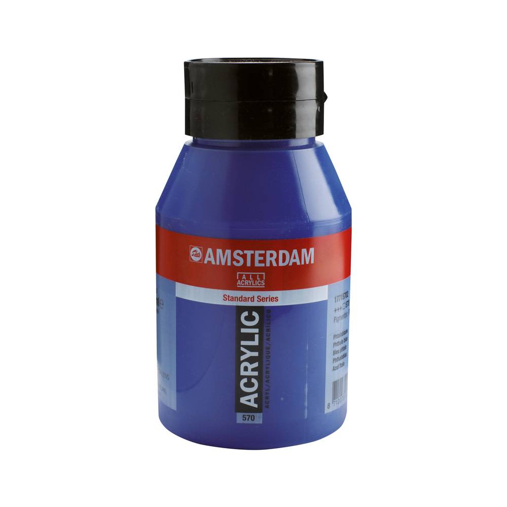Amsterdam Standard Series Acrylverf Pot 1000 ml Phtaloblauw 570