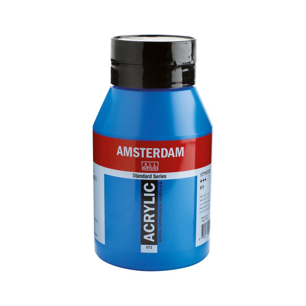 Amsterdam Standard Series Acrylic Paint Pot 1000 ml Primary Cyan 572