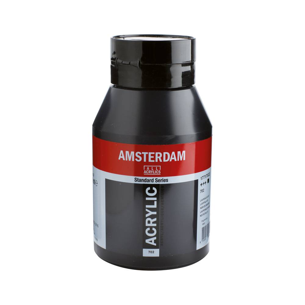 Amsterdam Standard Series Acrylic Paint Pot 1000 ml Lamp Black 702