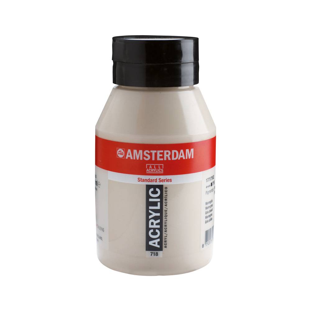 Amsterdam Standard Series Acrylic Paint Pot 1000 ml Warm Gray 718
